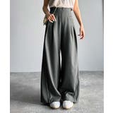 トレンドライクな美シルエット。パイピングジャージワイドパンツ(接触冷感機能 防シ… | Classical Elf | 詳細画像8