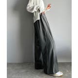 トレンドライクな美シルエット。パイピングジャージワイドパンツ(接触冷感機能 防シ… | Classical Elf | 詳細画像11