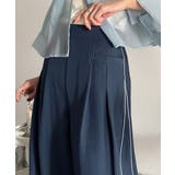 トレンドライクな美シルエット。パイピングジャージワイドパンツ(接触冷感機能 防シ… | Classical Elf | 詳細画像24