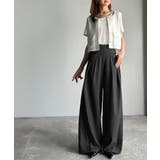 トレンドライクな美シルエット。パイピングジャージワイドパンツ(接触冷感機能 防シ… | Classical Elf | 詳細画像6