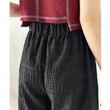 スタイリッシュデザイン&大人リラックシー。美脚魅せサッカー素材ワイドストレートイ… | Classical Elf | 詳細画像10