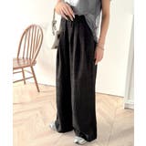 スタイリッシュデザイン&大人リラックシー。美脚魅せサッカー素材ワイドストレートイ… | Classical Elf | 詳細画像1