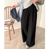 スタイリッシュデザイン&大人リラックシー。美脚魅せサッカー素材ワイドストレートイ… | Classical Elf | 詳細画像7