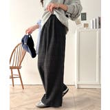 スタイリッシュデザイン&大人リラックシー。美脚魅せサッカー素材ワイドストレートイ… | Classical Elf | 詳細画像8