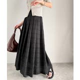 ふんわり愛されシルエット。チェックレースジャガードタックフレアスカート（ロング丈… | Classical Elf  | 詳細画像10 