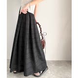 ふんわり愛されシルエット。チェックレースジャガードタックフレアスカート（ロング丈… | Classical Elf  | 詳細画像11 