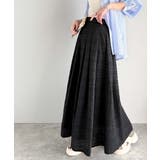 ふんわり愛されシルエット。チェックレースジャガードタックフレアスカート（ロング丈… | Classical Elf  | 詳細画像18 