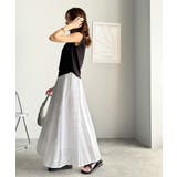 ふんわり愛されシルエット。チェックレースジャガードタックフレアスカート（ロング丈… | Classical Elf  | 詳細画像3 