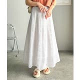 ふんわり愛されシルエット。チェックレースジャガードタックフレアスカート（ロング丈… | Classical Elf  | 詳細画像7 