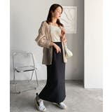 ぽこぽこ素材がかわいい♪シャーリングファブリックストレートスカート(後ろゴム) | Classical Elf  | 詳細画像13 