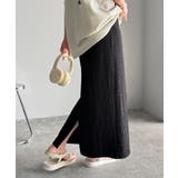 ぽこぽこ素材がかわいい♪シャーリングファブリックストレートスカート(後ろゴム) | Classical Elf  | 詳細画像14 