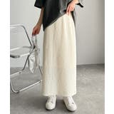 ぽこぽこ素材がかわいい♪シャーリングファブリックストレートスカート(後ろゴム) | Classical Elf  | 詳細画像1 