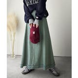 綿100％ 主役級の美フレアスカートでコーデの格上げ デニムフレアスカート（ロン… | Classical Elf  | 詳細画像9 