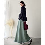 綿100％ 主役級の美フレアスカートでコーデの格上げ デニムフレアスカート（ロン… | Classical Elf  | 詳細画像13 