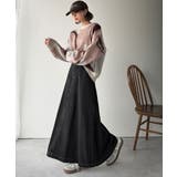 綿100％ 主役級の美フレアスカートでコーデの格上げ デニムフレアスカート（ロン… | Classical Elf  | 詳細画像5 