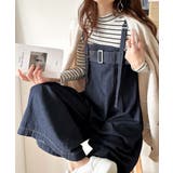 2WAYで楽しむ！旬シルエット。太ベルトライトオンスデニムサロペット | Classical Elf  | 詳細画像20 