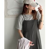 脚長美シルエット！センタープレス入りストレッチキャミサロペット | Classical Elf  | 詳細画像16 