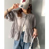 ふんわりフリルで可愛さ倍増!2重ボリューム袖透けティアードブラウス(半袖) | Classical Elf | 詳細画像10