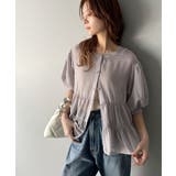 ふんわりフリルで可愛さ倍増!2重ボリューム袖透けティアードブラウス(半袖) | Classical Elf | 詳細画像13