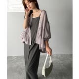 ふんわりフリルで可愛さ倍増!2重ボリューム袖透けティアードブラウス(半袖) | Classical Elf | 詳細画像24