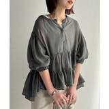 ふんわりフリルで可愛さ倍増!2重ボリューム袖透けティアードブラウス(半袖) | Classical Elf | 詳細画像29