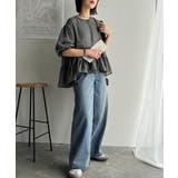 ふんわりフリルで可愛さ倍増!2重ボリューム袖透けティアードブラウス(半袖) | Classical Elf | 詳細画像38