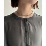 ふんわりフリルで可愛さ倍増!2重ボリューム袖透けティアードブラウス(半袖) | Classical Elf | 詳細画像46