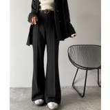 【UVカット・防しわ機能】洗濯機OKの最強アイテム！美脚シルエットフレアパンツ | Classical Elf  | 詳細画像3 