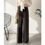 ブラウン | 美脚もこなれ感も両立！大人の洒落ワイドが主役になる、ブラッシュドジャージハイウエ… | Classical Elf 