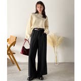 美脚もこなれ感も両立！大人の洒落ワイドが主役になる、ブラッシュドジャージハイウエ… | Classical Elf  | 詳細画像8 