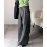 美脚もこなれ感も両立！大人の洒落ワイドが主役になる、ブラッシュドジャージハイウエ… | Classical Elf  | 詳細画像16 