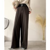 美脚もこなれ感も両立！大人の洒落ワイドが主役になる、ブラッシュドジャージハイウエ… | Classical Elf  | 詳細画像20 