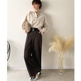 美脚もこなれ感も両立！大人の洒落ワイドが主役になる、ブラッシュドジャージハイウエ… | Classical Elf  | 詳細画像21 