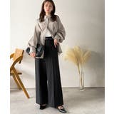 美脚もこなれ感も両立！大人の洒落ワイドが主役になる、ブラッシュドジャージハイウエ… | Classical Elf  | 詳細画像3 