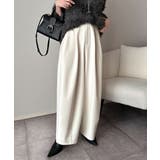 アイボリー | 1年中使えて、ONもOFFも主役級。高機能タックワイドカーブシルエットスラックス… | Classical Elf 