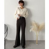 エレガントなフレアシルエットで、スタイルアップを実現！ブラッシュドジャージーセミ… | Classical Elf  | 詳細画像17 