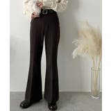 エレガントなフレアシルエットで、スタイルアップを実現！ブラッシュドジャージーセミ… | Classical Elf  | 詳細画像18 