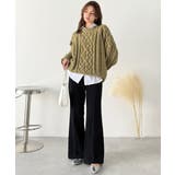 エレガントなフレアシルエットで、スタイルアップを実現！ブラッシュドジャージーセミ… | Classical Elf  | 詳細画像3 