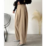 ベージュ | オンからオフまで私の定番！カーブが生み出す最旬バランス。サイドホールドカーブパン… | Classical Elf 