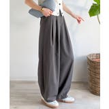 とろけるような落ち感で、品よく美しく整う♪ツイルコクーンカーブパンツ | Classical Elf | 詳細画像20