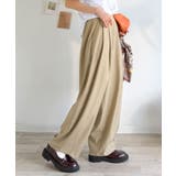 とろけるような落ち感で、品よく美しく整う♪ツイルコクーンカーブパンツ | Classical Elf | 詳細画像28