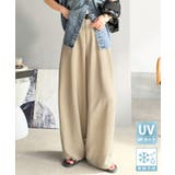 ベージュ | 【UVカット 接触冷感機能付き】バレルシルエットでスッキリと、大胆に。ビンテージ… | Classical Elf 