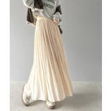アイボリー | ふわり、揺れる。一目置かれる魅惑のプリーツスカート | Classical Elf 