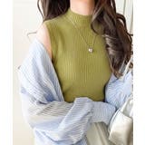 さらり、大人こなれ感。オーガニックコットン ハイネックリブニット | Classical Elf  | 詳細画像33 