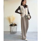 裏ピーチ起毛！＋3度に包まれて。暖かコットンイージーフレアパンツ | Classical Elf  | 詳細画像24 