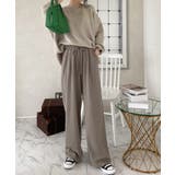 裏ピーチ起毛！＋3度に包まれて。暖かコットンイージーフレアパンツ | Classical Elf  | 詳細画像28 