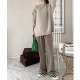 裏ピーチ起毛！＋3度に包まれて。暖かコットンイージーフレアパンツ | Classical Elf  | 詳細画像29 