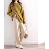 裏ピーチ起毛！＋3度に包まれて。暖かコットンイージーフレアパンツ | Classical Elf  | 詳細画像32 