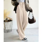 裏ピーチ起毛！＋3度に包まれて。暖かコットンイージーフレアパンツ | Classical Elf  | 詳細画像42 