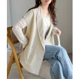 【2点セット】さらっと素材で上品に決まる。ダブルテーラードジレ×タックパンツセッ… | Classical Elf  | 詳細画像12 